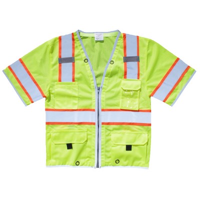 ANSI Class 3 Surveyors Heavy Duty Safety Vest