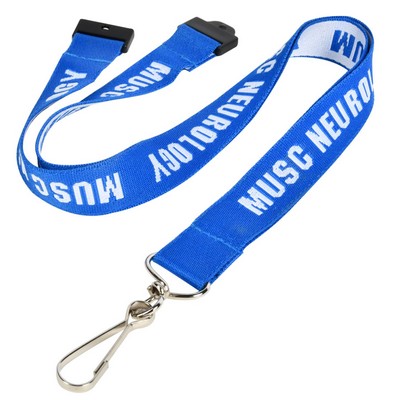 1" Woven Lanyards w/ Safety Breakaway