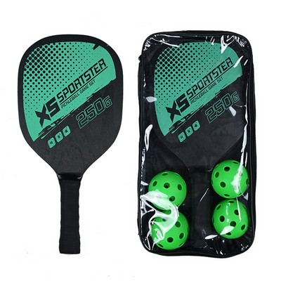 Beach Pickleball Paddle Set With Ball