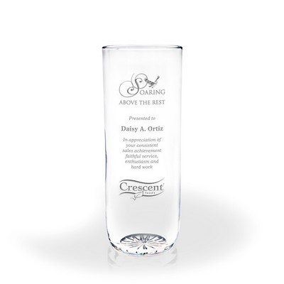 Greta Lead Crystal Vase Award - Medium