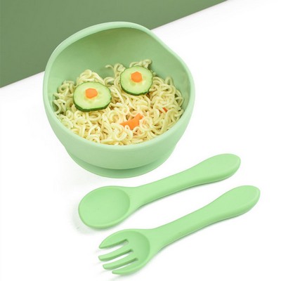 Silicone Baby Bowl And Spoon Kit