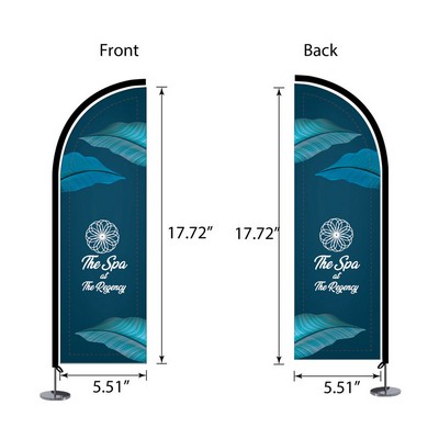 DisplaySplash Tabletop Feather Flag - Double Sided