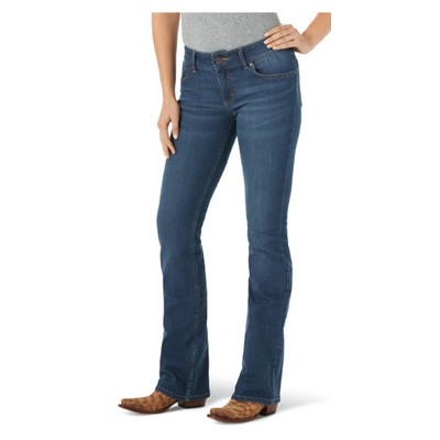 Wrangler® Women's Kora Blue Mid-Rise Bootcut Jeans