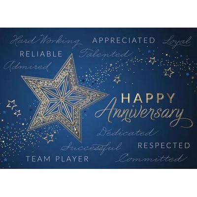 Star Celebration Anniversary Card