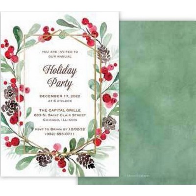 Holiday Greenery Event Invitation