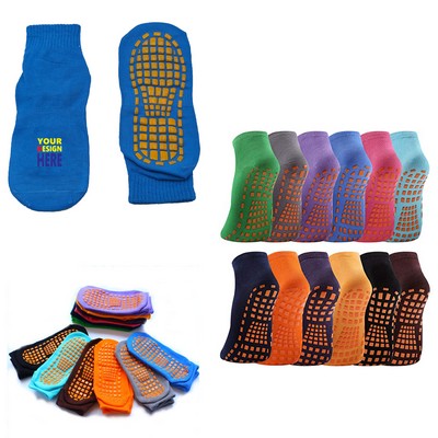 Full Color Non Slip Trampoline Socks MOQ 50 Pairs