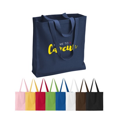 12 oz. Heavy Cotton Canvas Gusset Shopping Bag