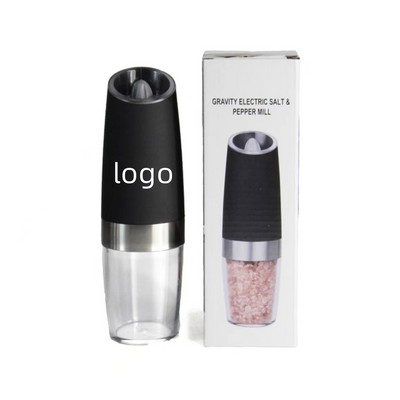 Gravity Electric Salt and Pepper Grinder Set Battery Operated , Adjustable Coarseness One Hand Autom