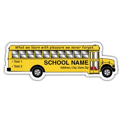 Magnets - School Bus Shape (5.25x1.75) - 20 Mil - 4 Color Process