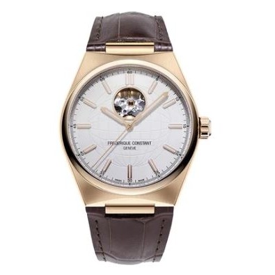 Citizen® Frederique Constant Men's Highlife Heartbeat Dial w/Brown Leather Strap