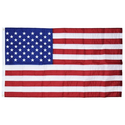 4' x 6' U.S. Outdoor Nylon Flag with Heading and Grommets (Imported)