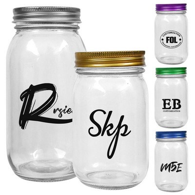 Regular Mouth Glass Jars 16 oz