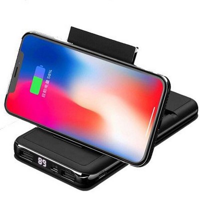 Wireless Charger Power Bank w/Phone Stand