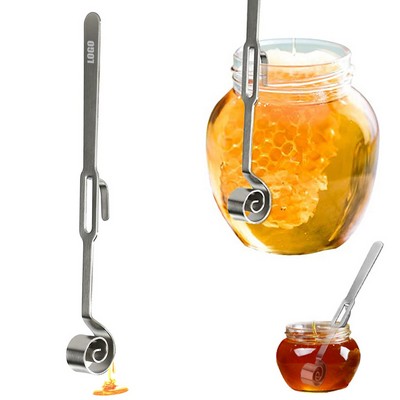 Coil Shaped Honey Dipper Stick Stirrer