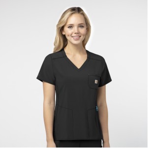 Carhartt® Women's Force Cross-Flex Modern Fit Chest Pocket Top