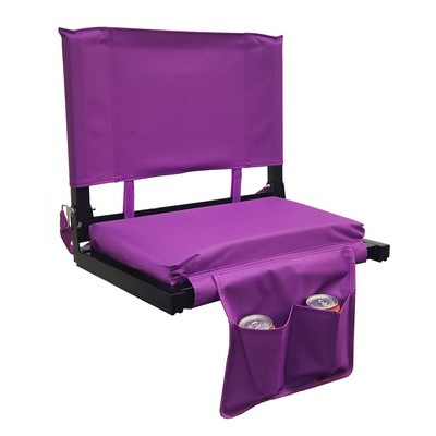 Mannitok Heavy Duty Stadium Seat, Purple