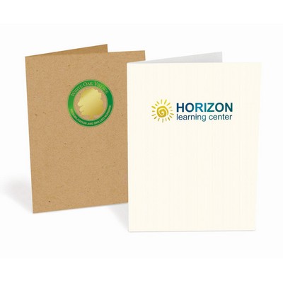 Foil Stamped Pocket Folders - Classic Papers - 2 Color Imprint