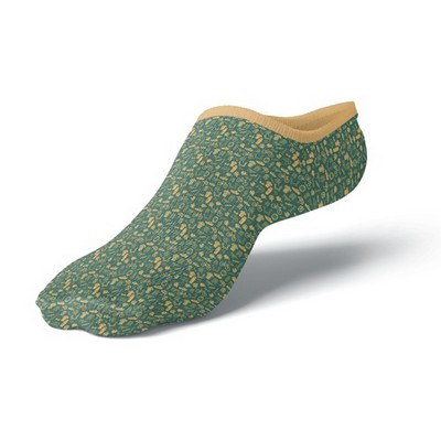 Jacquard Weave Cotton-Blend Low Cut Socks w/Cushion