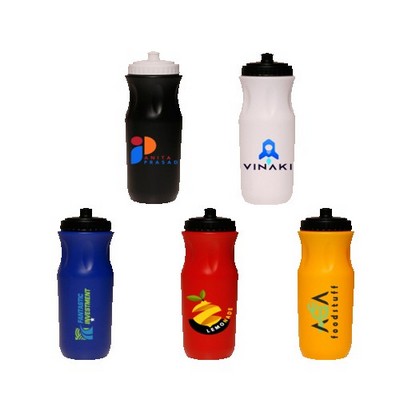 26 Oz. Plastic Sports Bottle w/Push Top Lid