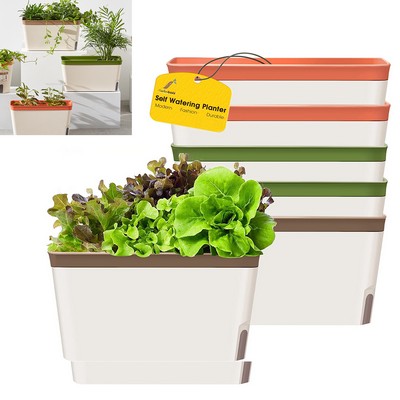 Rectangle Self Watering Planter Pots Window Box