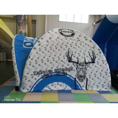 Inflatable tent 13 ft wall 2-sided printing