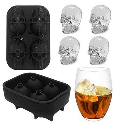 Silicone 3D Large Skull Ice Cube Mold Tray