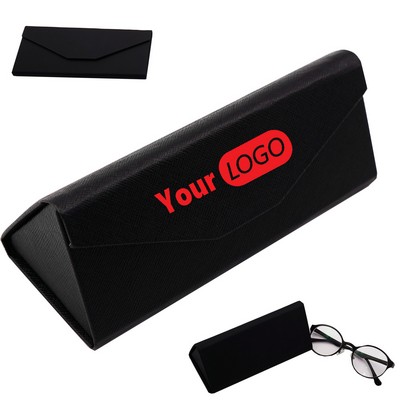 Custom Triangle Folding Mgnetic Sunglasses Case ( 6.4"L x 2.7"W x 2.6"H)