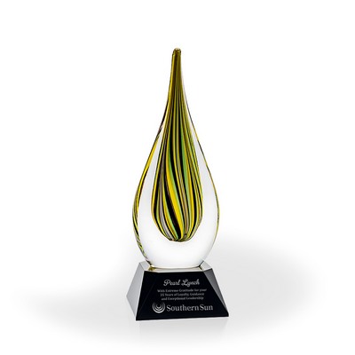 Linden Flame Art Glass Award