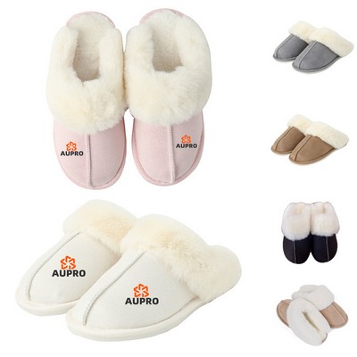 Fluffy Slip On Memory Foam House Slippers