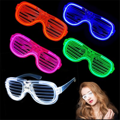 Led Light Up Shutter Shades Glasses