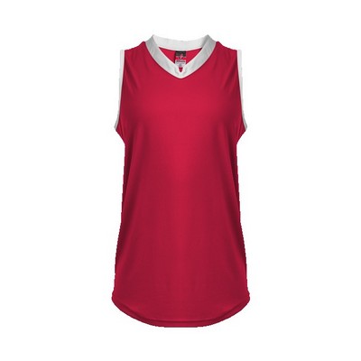 Slide V-neck Sleeveless Jersey