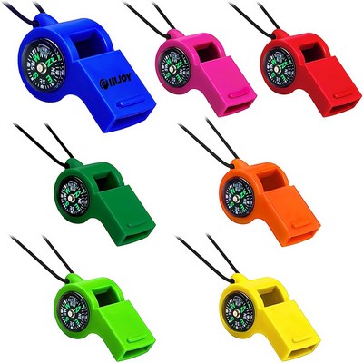 Emergency Whistles with Compass