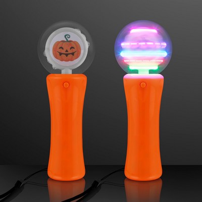 Pumpkin Treats Spin Wand, Halloween Safety Lights - BLANK