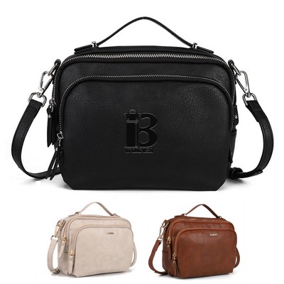 Pu Small Open pocket Crossbody Bag Women