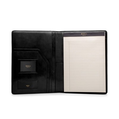 Luxury Line Bosca Pad folio Deluxe Leather Black