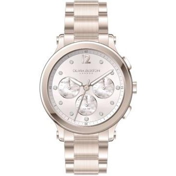 Olivia Burton® Sports Luxe Gold Plated Watch w/Blush Dial