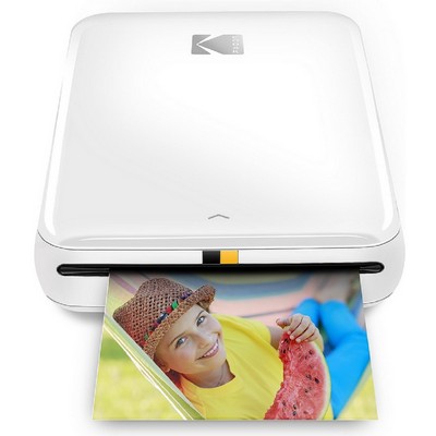 Kodak Zink Step Wireless Mobile 2X3 Photo Printer in White