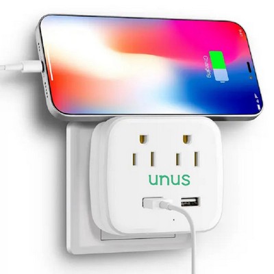 2Ac Outlets + 2Usb Ports Wall Mount Charging Station