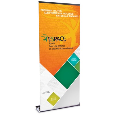 33" W X 82" H Retractable Banner & Stand - S/S Whale Series