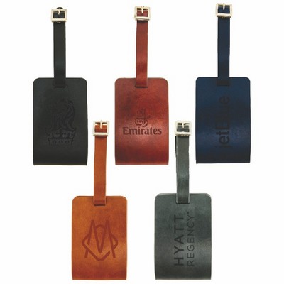 New Age Italian PU Leather Luggage Tag