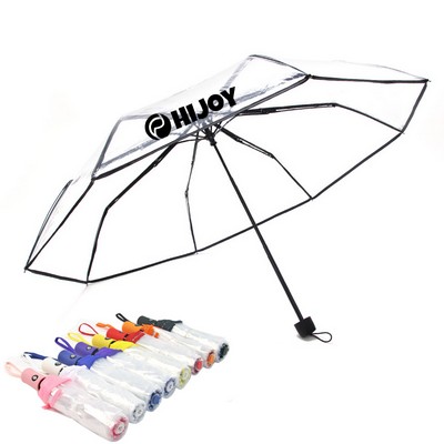 Full Automatic Clear Foldable Umbrella