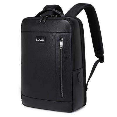 Leather Laptop Backpack