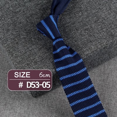 #5 Casual Style Knitted Narrow Men Tie Polyester Woven Collar Tie