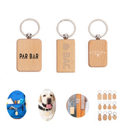 Rectangle Key Tags/Holders Made of Wood