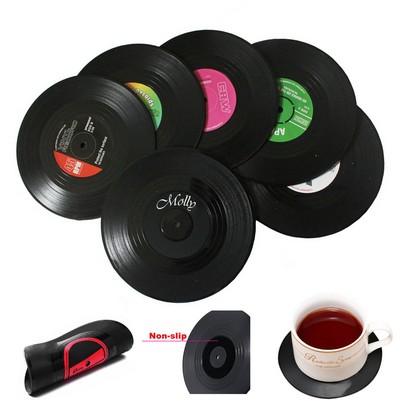 Vinyl Record Coasters