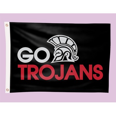 2-ft. H x 3-ft. W Team Flag (SINGLE SIDE PRINT)