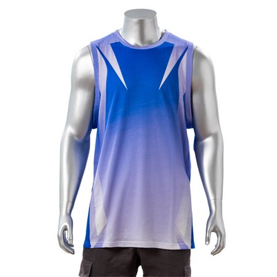 100% Cotton Full Color Reactive Digital Print Men's Tank Top - 5.3 oz