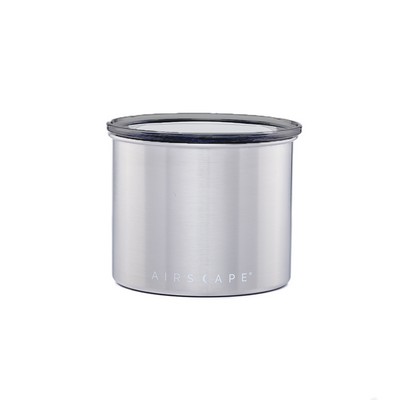 4" Brushed Steel Silver Airscape® Coffee Canister Classic