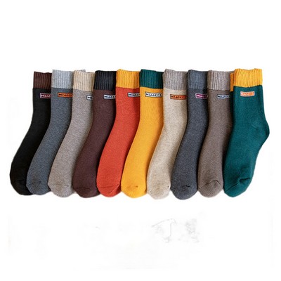 Cozy Comfort Stylish Medium Tube Plush Socks for Warmth