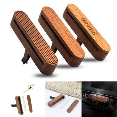 Ventscent Wood Car Air Freshener With Scent Diffuser